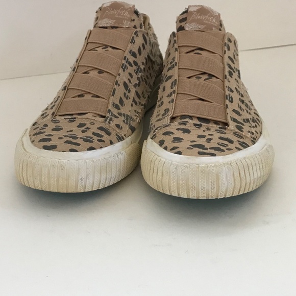 BLOWFISH Leopard Cotton Canvas Slip On Sneakers Malibu Latte Women’s Size 6.5 - Picture 6 of 16